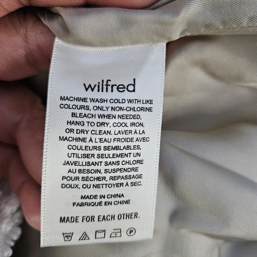 Aritzia Wilfred Bone White Stanza Sherpa Teddy Coat - Picture 13 of 14